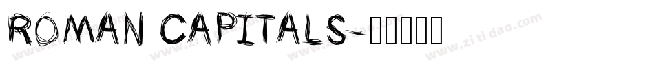 Roman Capitals字体转换